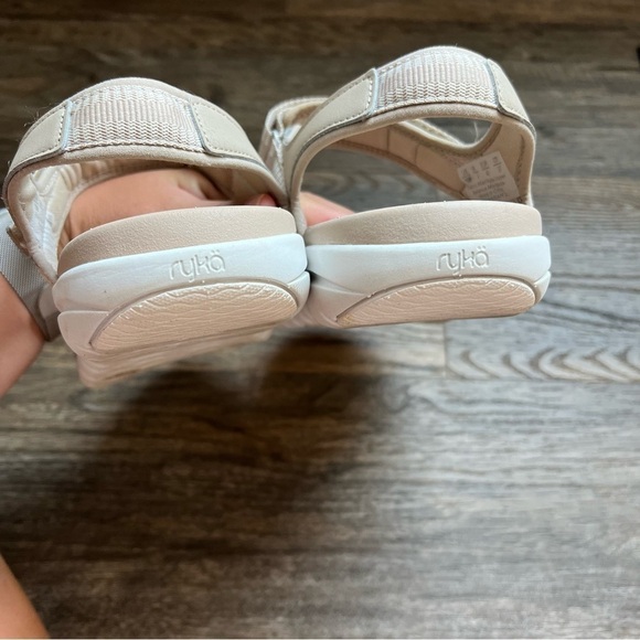 Ryka Beige Savannah 2 Q Contour Footbed Orthotic Sandals 10 W - Picture 7 of 10